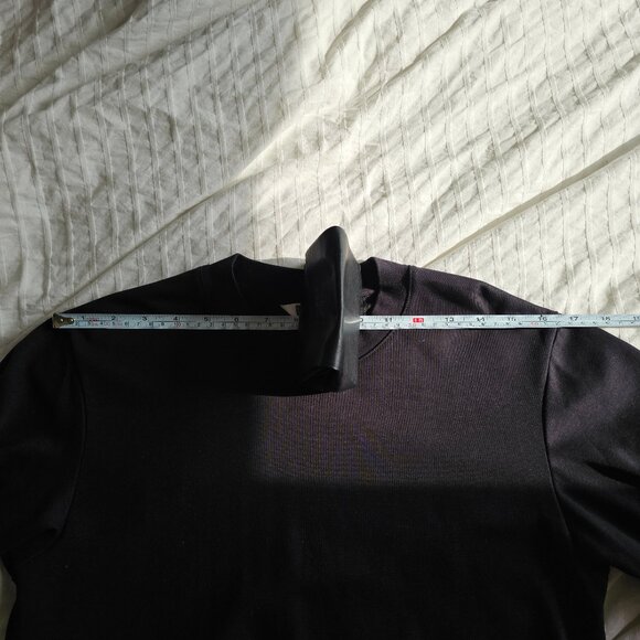 Uniqlo AIRism Cotton Crew Neck Long Sleeve - 2024 - Black - Sz XXS - Picture 9 of 12